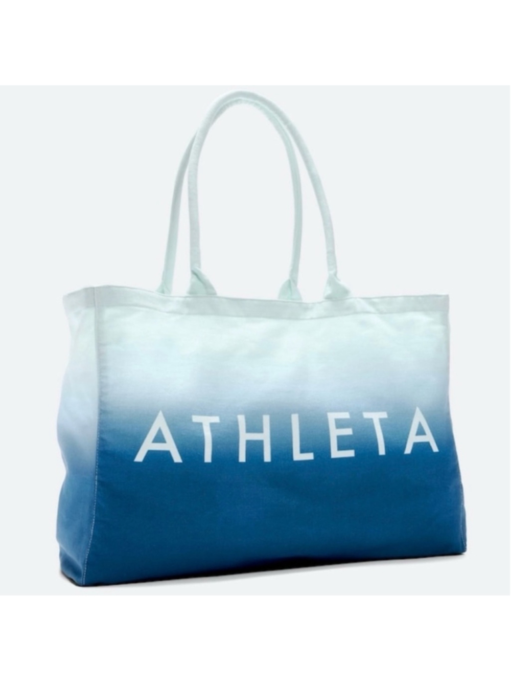 Athleta Ombre Tote Bag Blue White Everyday Bag Beach Bag